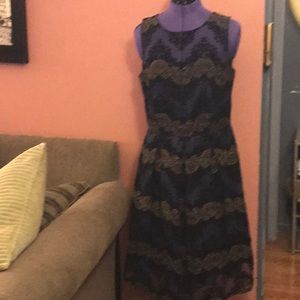 Studio one New York  lace/velour dress